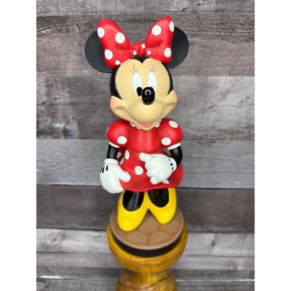 Disney Other - Walt Disney World Park Resort 9” Bobblehead Minnie Mouse Red Polka Dot Dress